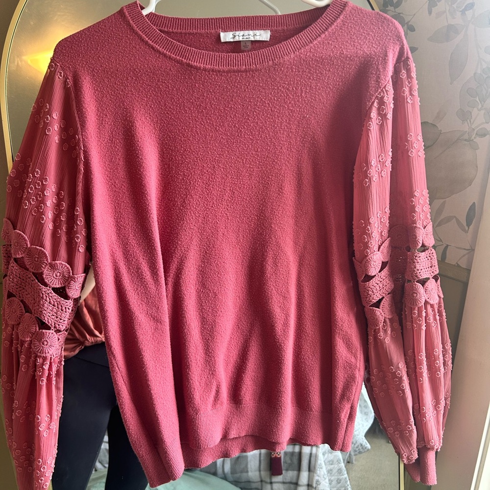Sioni Burgundy Knit Top